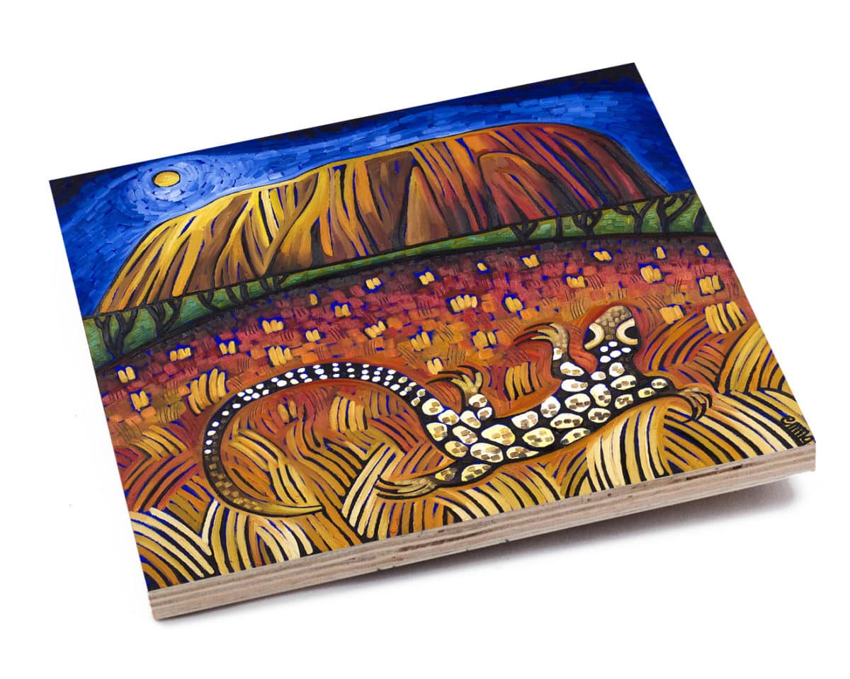 Tinka at the Rock Art Tile - Emma Blyth - Australian Made Art