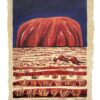 Red Kangaroo at Uluru - Native Grass Paper print