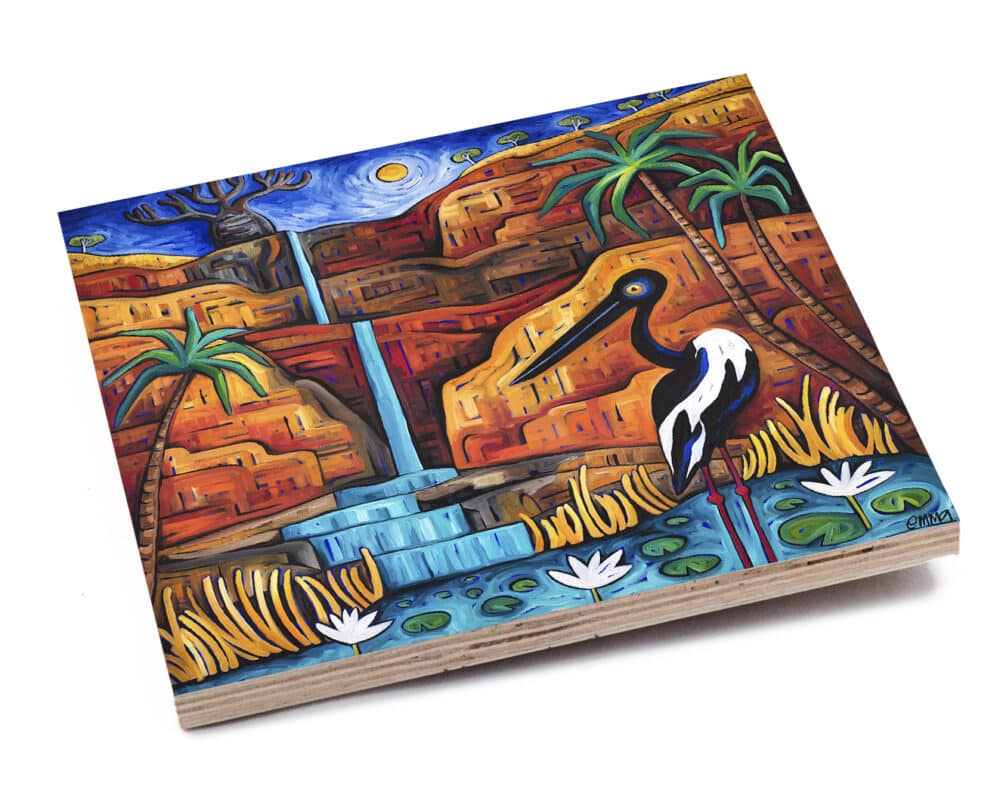 Jabiru at Galvins Gorge Art Tile