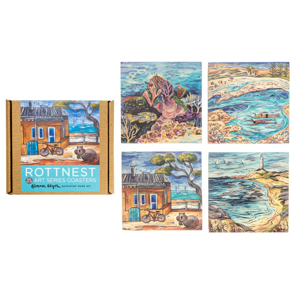 Rottnest Island Coasters - set of 4