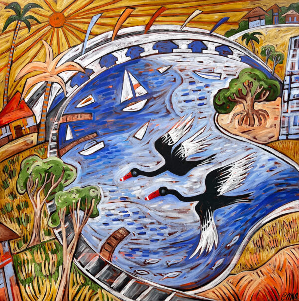 Two Black Swans - original