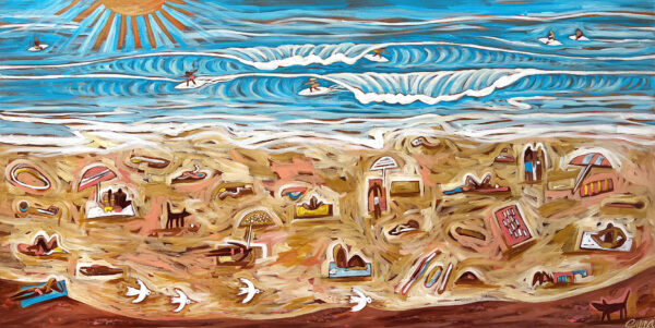 Hot Day at the Beach - original