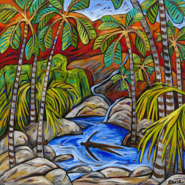 Zebedee Springs Art Print 30cm