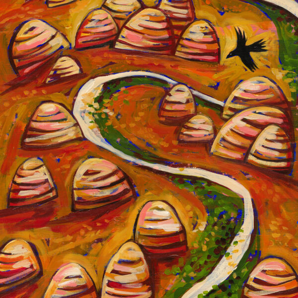 Purnululu from Above Art Print 30cm