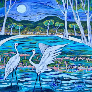 And it’s FINISHED!!! The special @mandurahcrabfest auction art piece is now $3100!!! So if you’d like to own it get your bids in NOW. Link in bio. All proceeds to The Foster Share Shed Inc, ‘Mandurah Samphire’ acrylic and silver leaf on canvas 80x80cm. Finishes today at 5pm ✨
.
.
.
#emmablyth #art #gallery #mandurahcrabfest #crabfest #channel7crabfest #charity #channel7mandurahcrabfest #visitmandurah #walkingonadream #tourismwa #perthfood #perthevents #perthmusicscene #perthfestival #thingstodoinperth #perthfoodie 
#mymandurah #seenmandurah #perthlocal #perthart #waartist #visitmandurah #seenwa
#amazing_wa #thisiswa #mandurah
#whattodoinmandurah